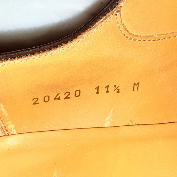 Magnanni Reko Medallion Toe Derby Shoes Brown Leather 11.5M Made in Spain-20420 - Picture 14 of 16